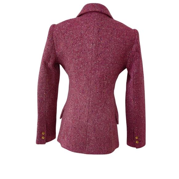 L'agence Pink Multi Herringbone Chamberlain Blazer US 4 - Picture 6 of 10